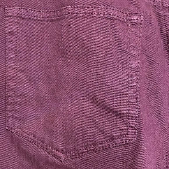 Loft, Burgundy jeans, Size 12 - Picture 6 of 10